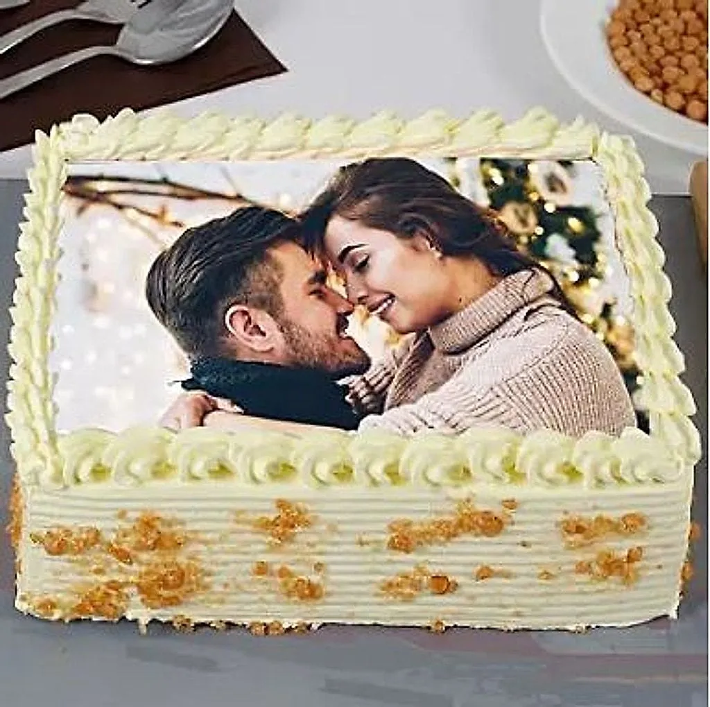 Butterscotch Photo Cake