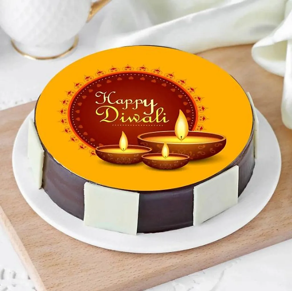 Diwali Designer Diya Cake