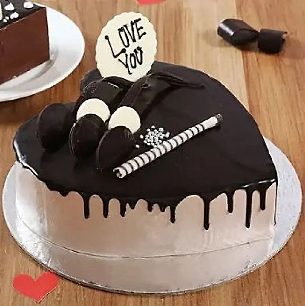 Heart Shaped Chocolate Cake