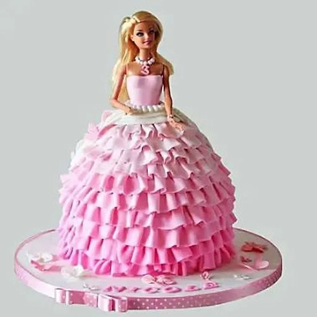 Pink Barbie Cake