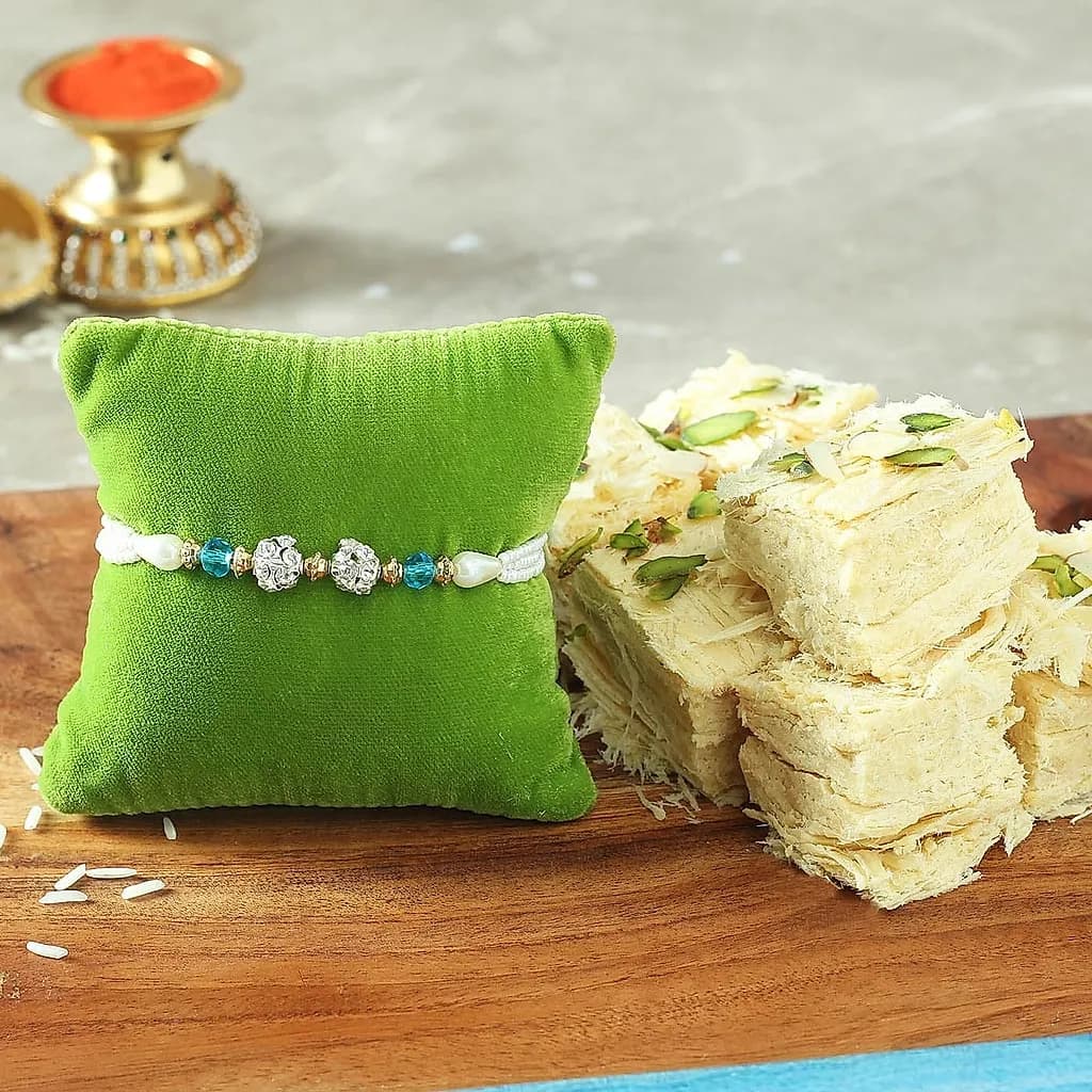 Rakhi with Soan Papdi